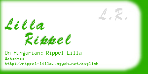 lilla rippel business card